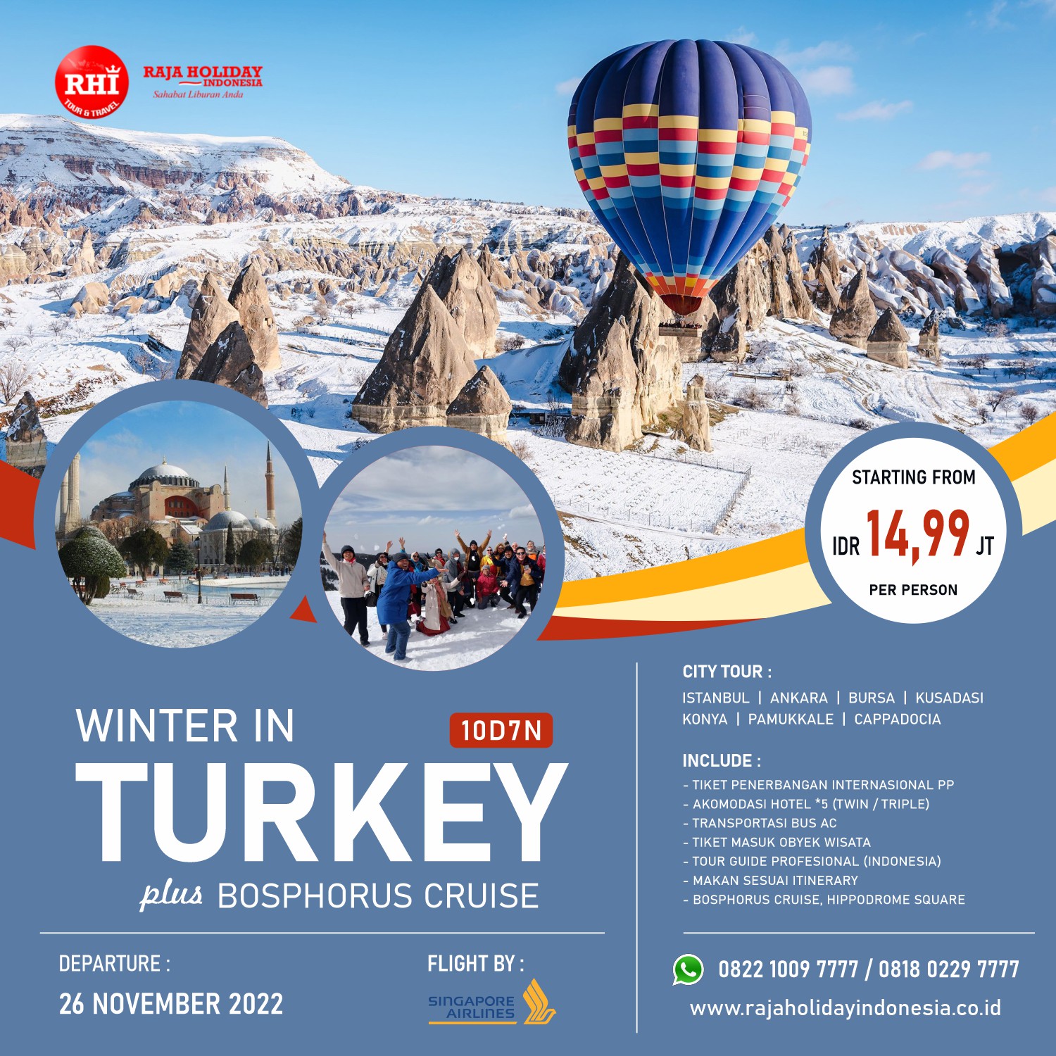 paket tour turki desember 2022