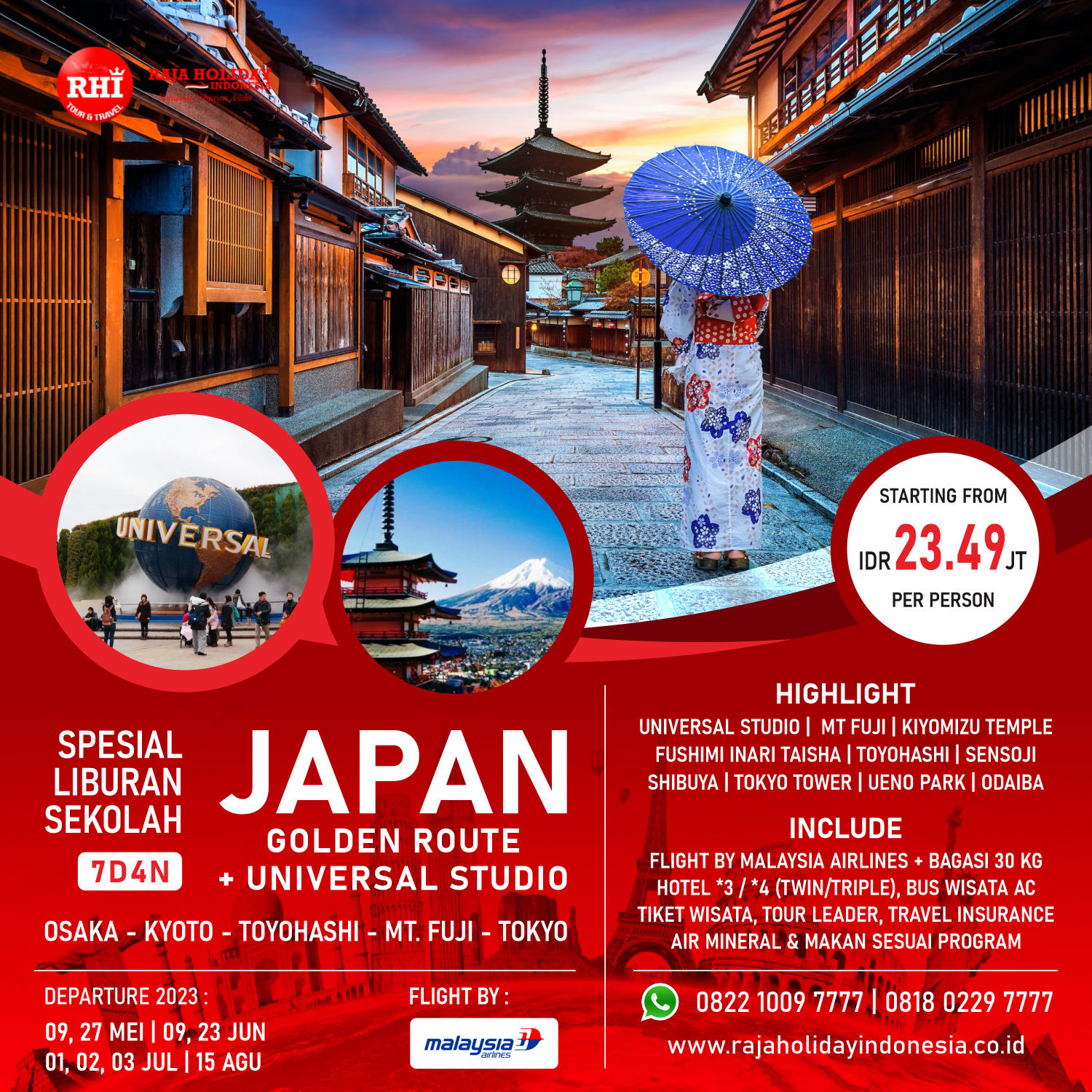 Paket Tour Jepang, Liburan & Wisata Tokyo Murah 2023