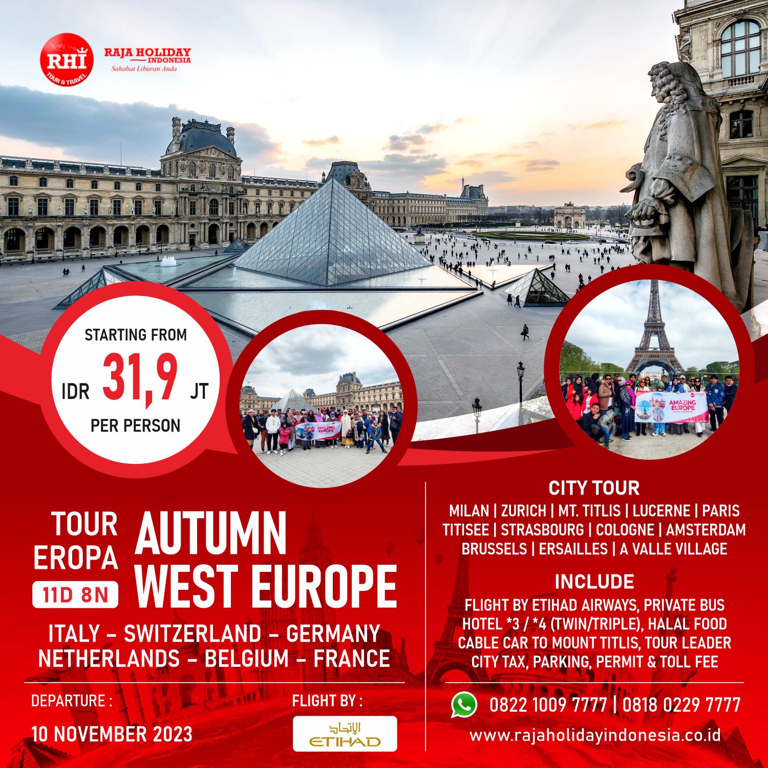 paket tour west europe