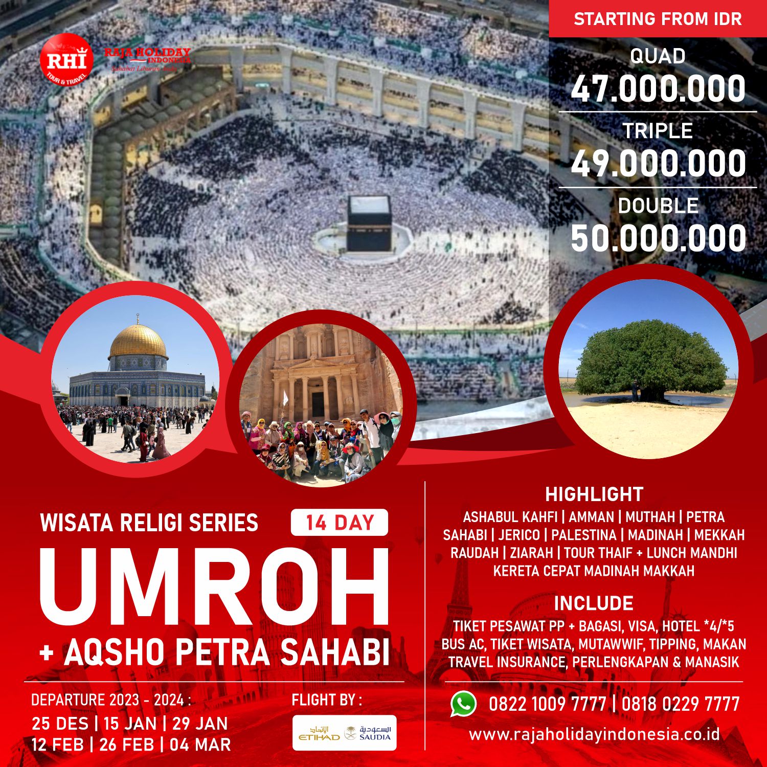 Wisata Religi - Paket Tour Murah Domestik & Luar Negeri | Raja Holiday