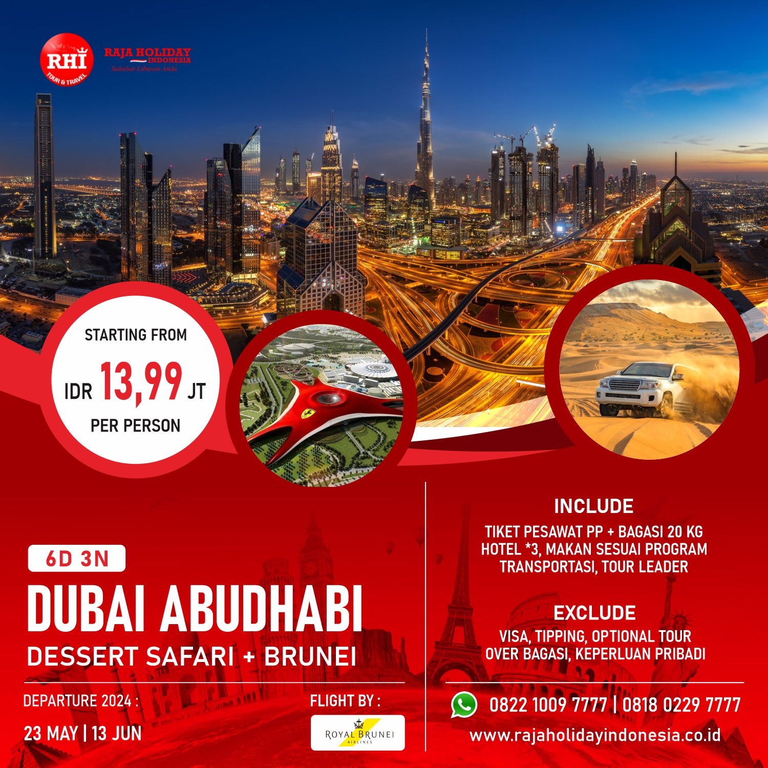 Paket Tour & Liburan Wisata Halal Murah Dubai Abu Dhabi 2024